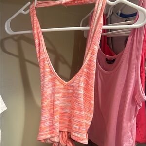 Vibrant Pink and Orange Women's Top